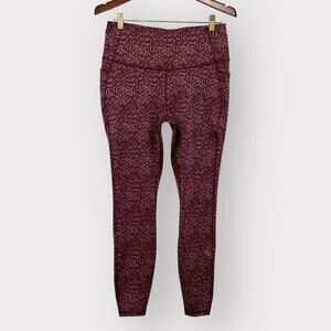 All In Motion NEW Womens Pocket Leggigngs Medium Pants Purple Athleisure Gym